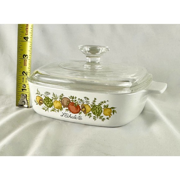 Vintage Corning Ware L'Echalote Spice of Life A-1-B One Quart Dish with Lid Rare - Picture 11 of 12
